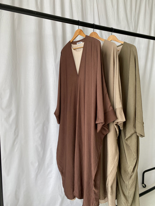 Open Abaya and Slip Dress